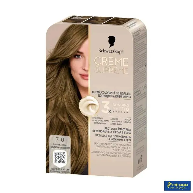 CREME SUPREME 7-0 PRIRODNO PLAVA 