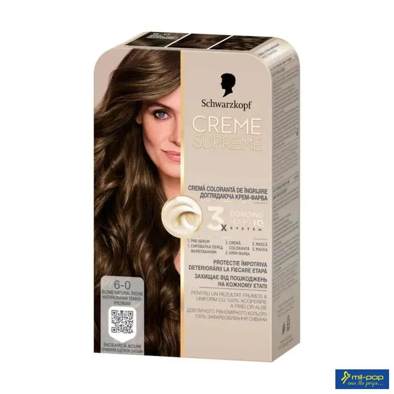 CREME SUPREME 6-0 PRIRODNO TAMNO PLAVA 