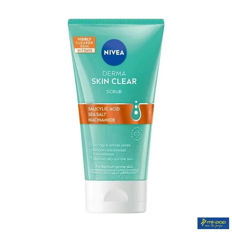 NIVEA DERMA SKIN CLEAR PILING ZA CISCENJE LICA 150 ML