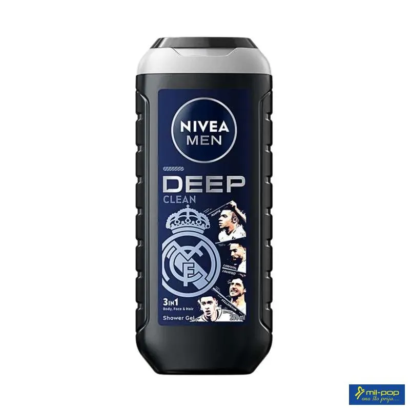 NIVEA REAL GEL ZA TUSIRANJE DEEP MAN 250ML 