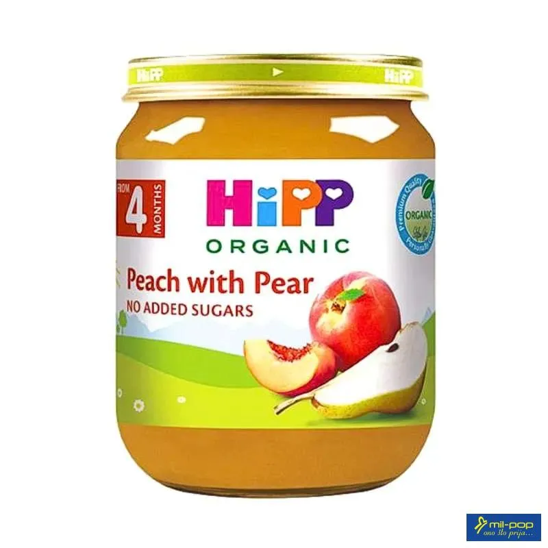 HIPP KAŠICA - BRESKVA I KRUŠKA 125G 