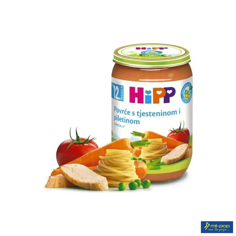 HIPP MESNA - TJESTENINA U PARADAJZ SOSU SA TELETINOM - 12 MJ. 