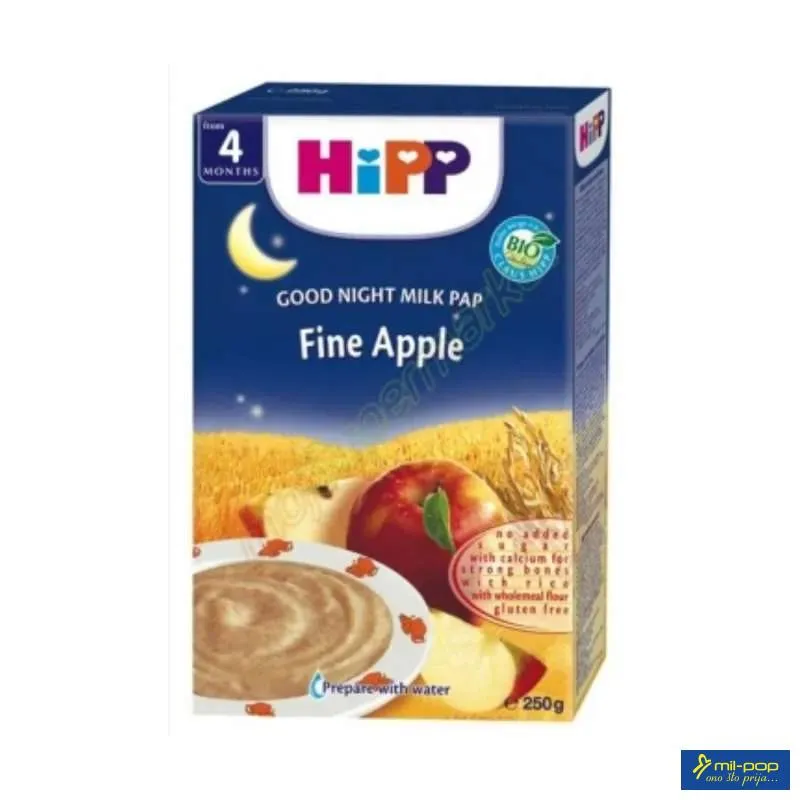 HIPP INSTANT MLIJEČNA NOĆNA KAŠA -  JABUKA - 4 MJ. 