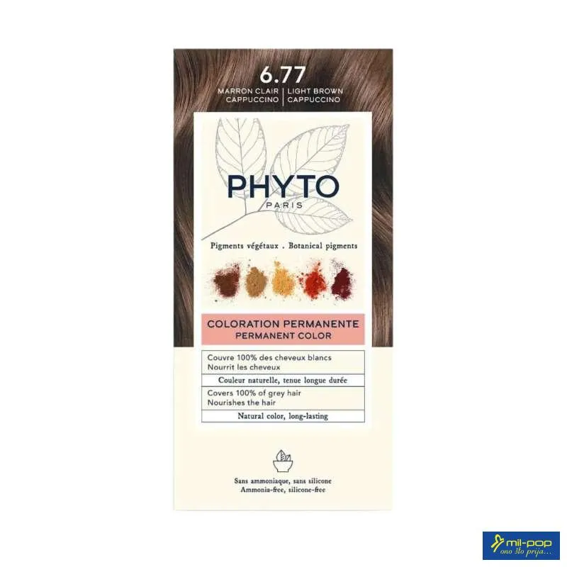 PHYTO COLOR 6.77 SVIJETLA SMEĐA KAPUĆINO 50ML 