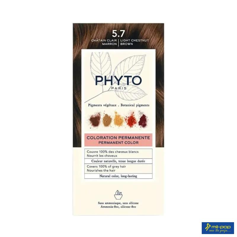 PHYTO COLOR 5.7 SVIJETLA KESTENJASTO SMEĐA 50ML 