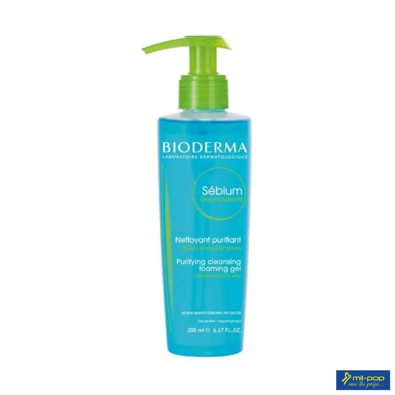 BIODERMA SEBIUM PJENUŠAVI GEL 200 ML 