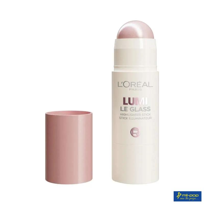 LOREAL HIGHLIGHTER U STIKU LUMI GLASS ST 620 PINK BALLET 
