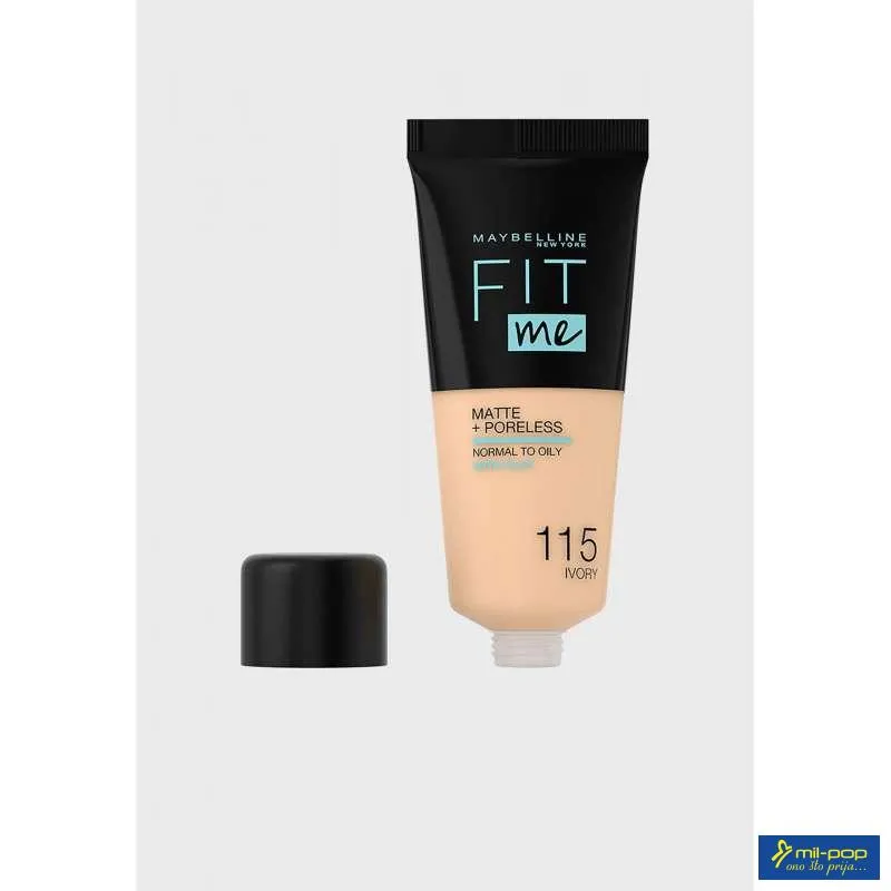 MAYBELLINE PUDER ZA LICE FIT ME MATTE + PORELESS FOUNDATION115 IVORY