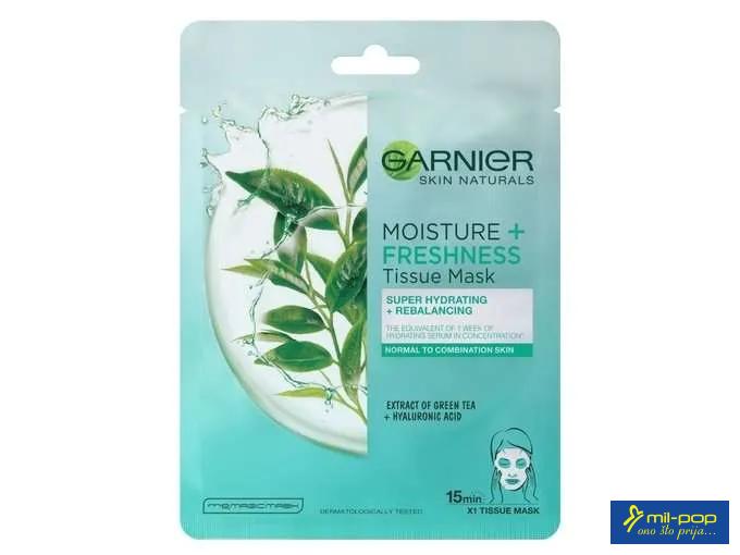 GARNIER MASKA ZA LICE SKIN NATURALS MOISTURE + FRESHNESS MASKA GREAN TEA