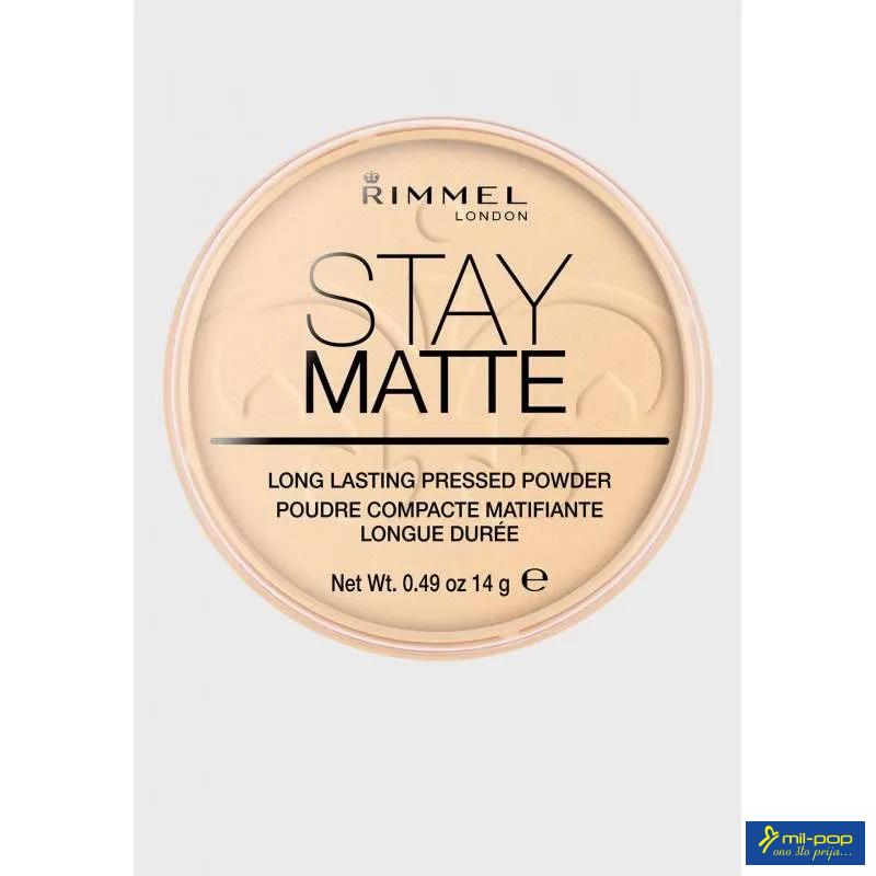 RIMMEL PUDER STAY MATTE 001 PRES.TRANSPARENT