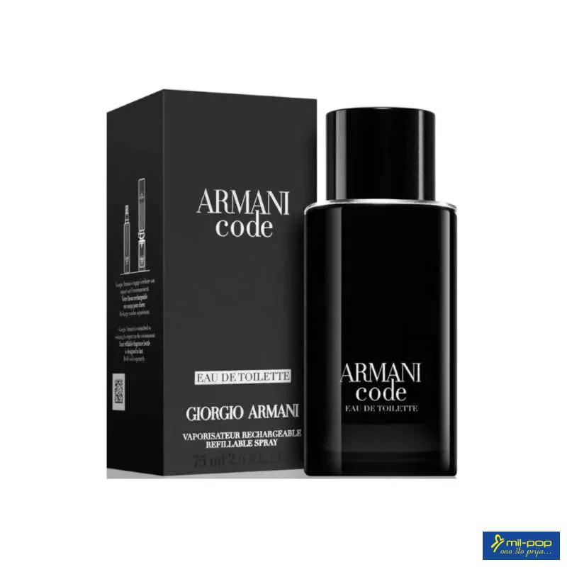 ARMANI CODE (M) EDT 75ML REFILLABLE 