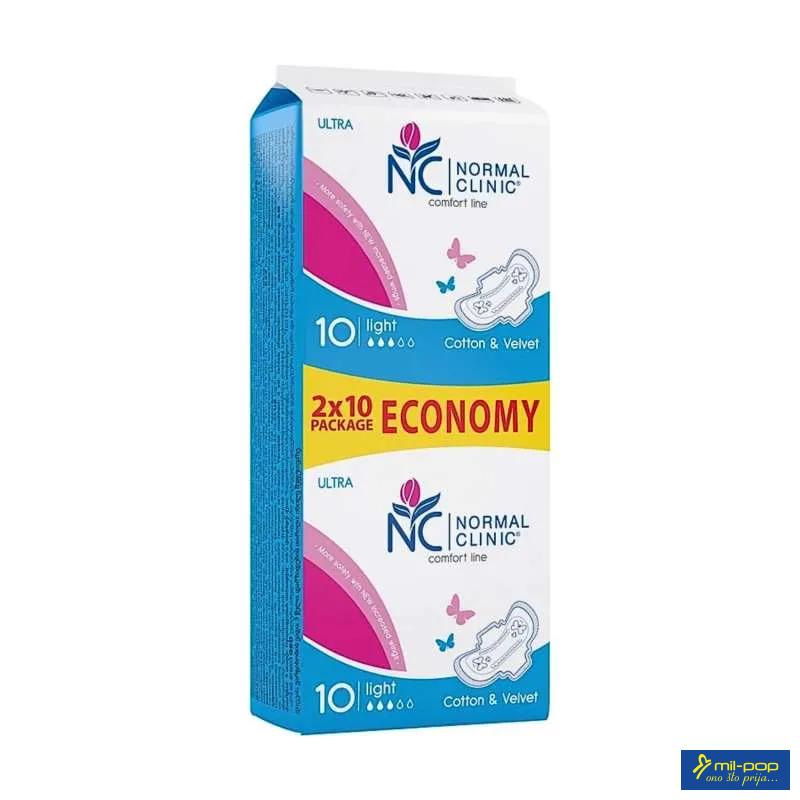 NORMAL CLINIC COMFORT LINE ULTRA LIGHT HIGIJENSKI ULOŠCI DUOPACK 2X10 KOMADA 