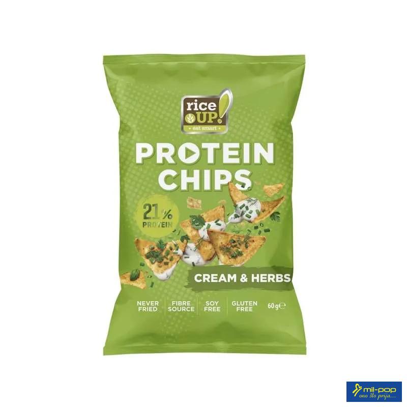 RICE UP PROTEIN ČIPS PAVLAKA 60G 