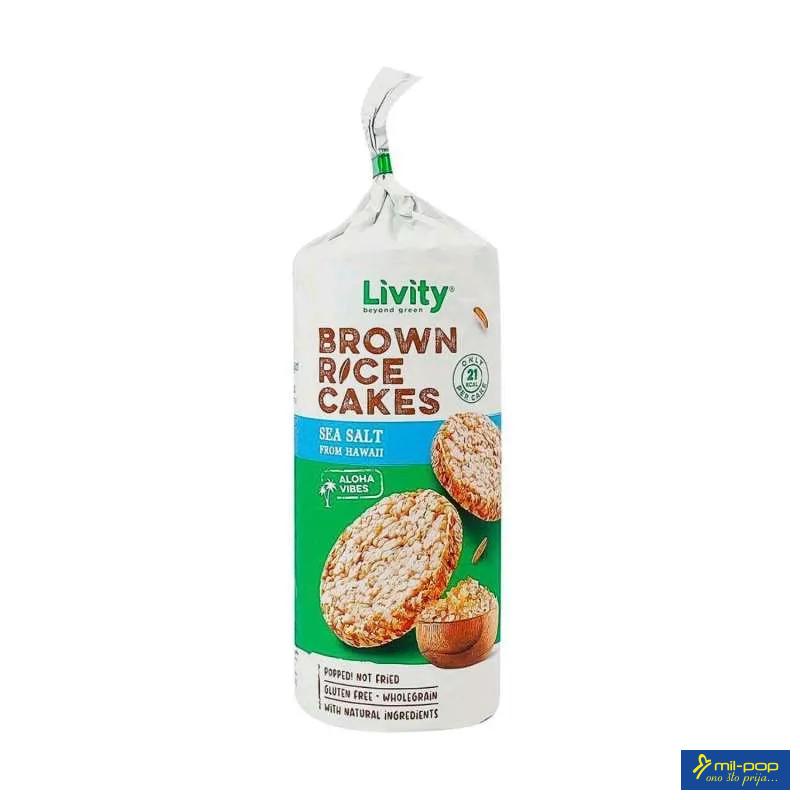 LIVITY BROWN RICE GALETE - SEA SALT FROM HAWAII 100G 