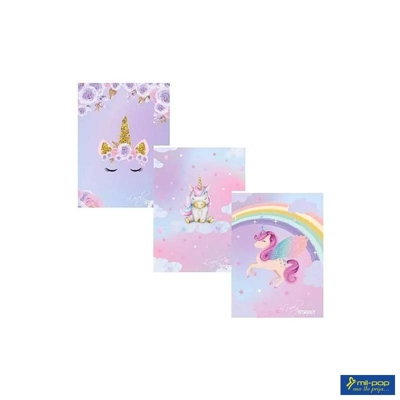 SVESKA A4 MP DIKTO 54L 80g UNICORN STREET 67489 