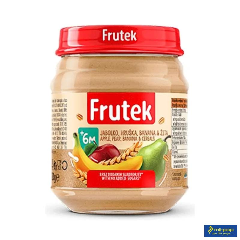 FRUTEK KAŠICA 120G - JABUKA KRUŠKA BANANA ŽITARICE 