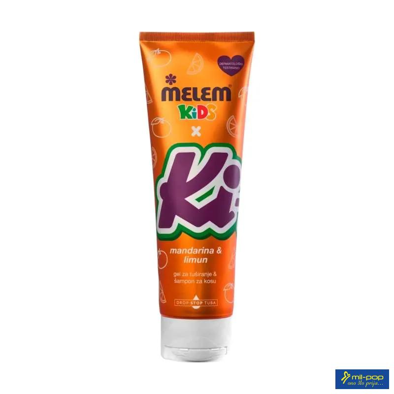MELEM KIDS X KIKI MANDARINA & LIMUN 2U1 ŠAMPON I GEL ZA TUŠIRANJE 260 ML 