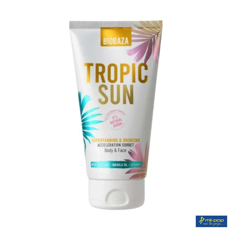 BIOBAZA TROPIC SUN SERBET ZA UBRZANO TAMNJENJE I BRONZANI TEN 150ML 