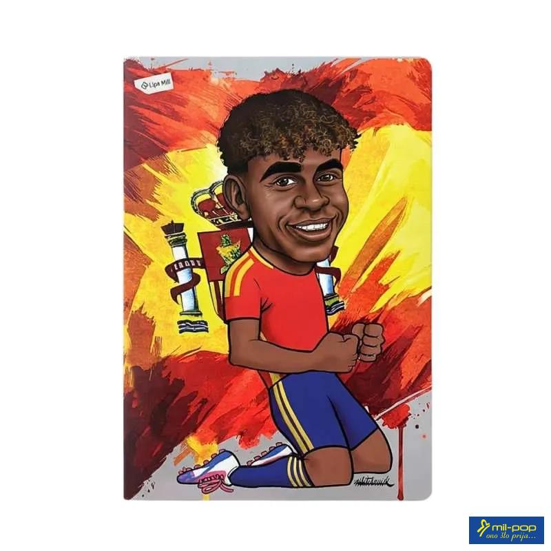 SVESKA A4 MP KARO 54L 80g FOOTBALL ICONS MAR-MAR 