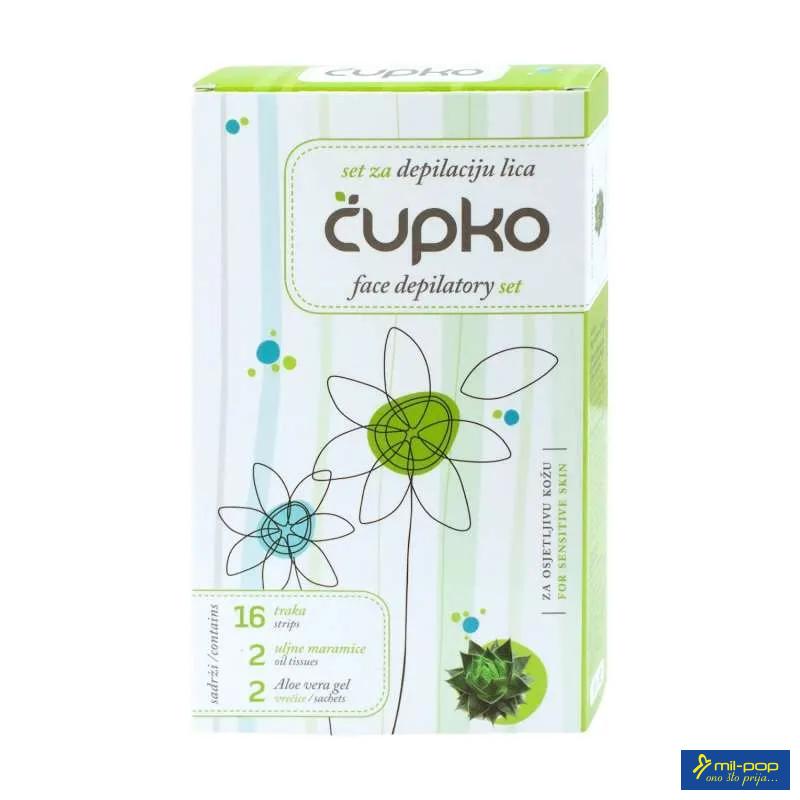 ČUPKO TRAKE ZA DEPILACIJU LICA SENSITIVE 