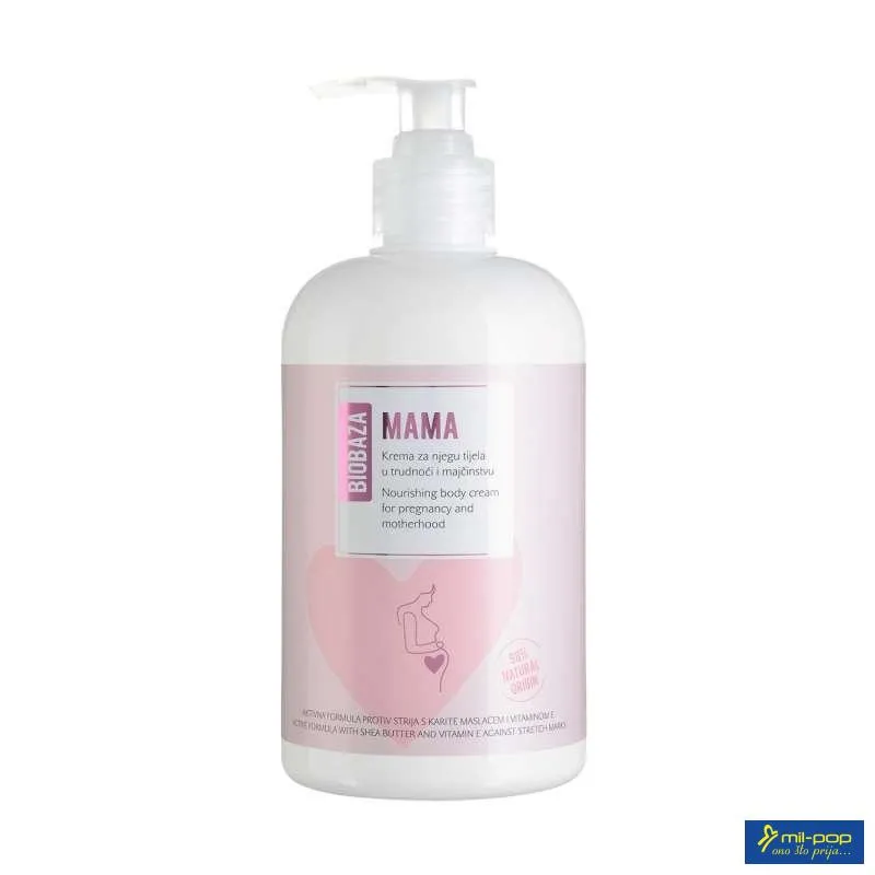 BIOBAZA MAMA NOURISHING BODY CREAM FOR PREGNANCY AND MOTHERHOOD 500 ML