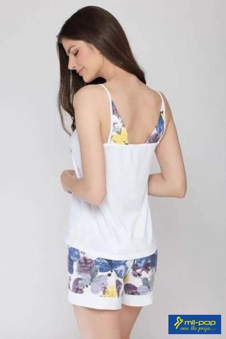 ALMA RAS PIDŽAMA MINI IRIS BIJELA-DEZEN FLORAL 40