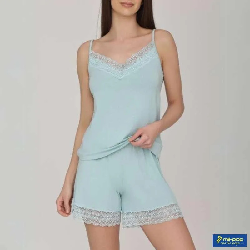 A.RAS Z.MINI PIDZAMA IRIS MENTOL ZELENA 46 2024