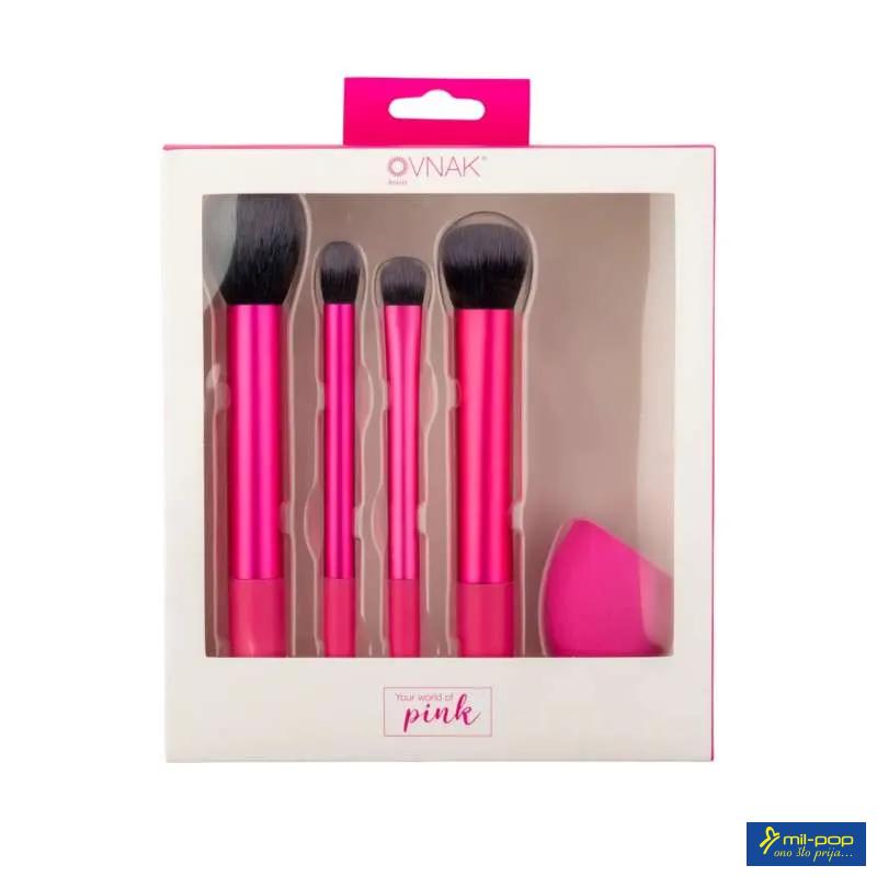 OVNAK SET ČETKICA ZA LICE I SPUŽVA ZA PUDER R55457-45 