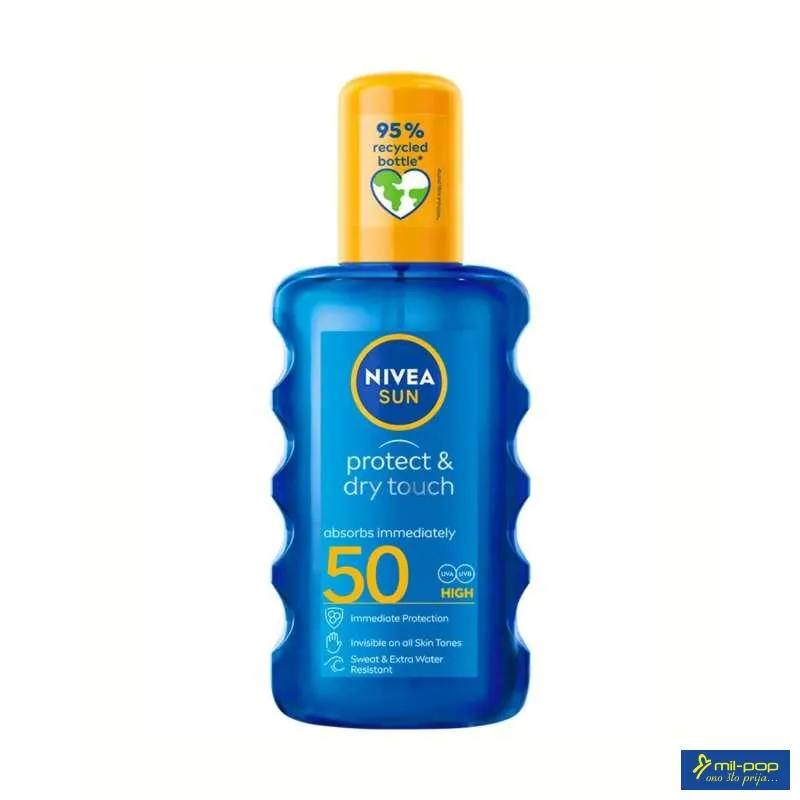 NIVEA SUN PROTECT & MOISTURE SPF50+ SPREJ 200ML 