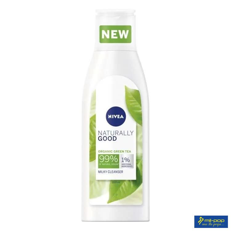 NIVEA naturally good mleko za čišćenje lica 