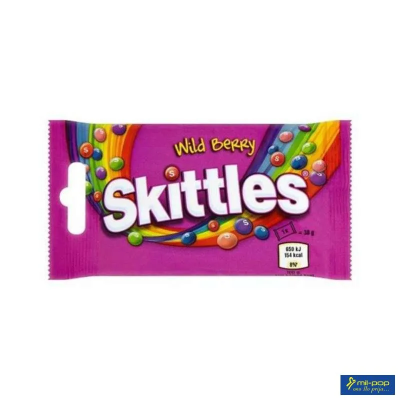SKITTLES WILDBERRIES CHEWY CANDY 38GR 
