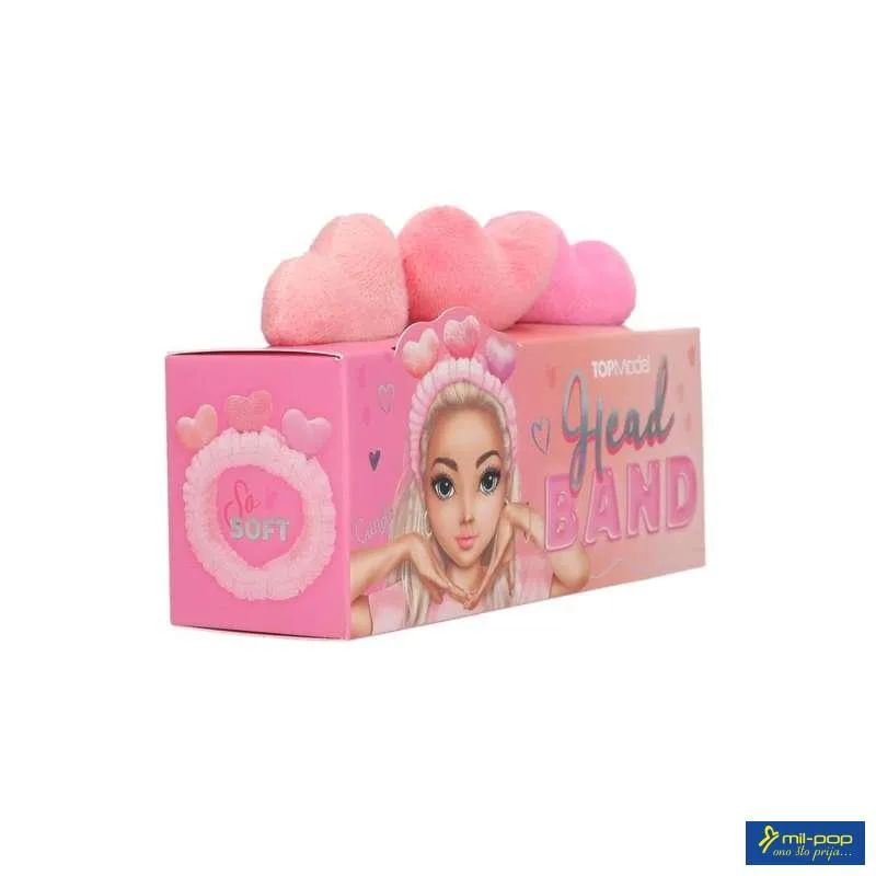 TM - TRAKA ZA KOSU SA PLISANIM SRCIMA BEAUTY AND ME 4 7/1 