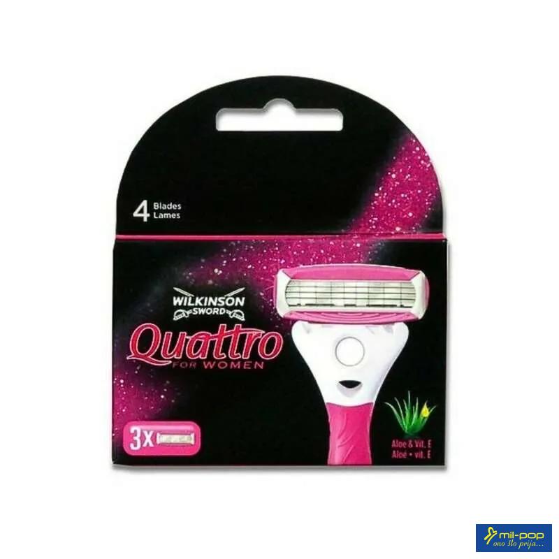 WILKINSON SWORD QUATTRO FOR WOMEN - ZAMJENSKE PATRONE ZA BRIJAČ 3 KOMADA 