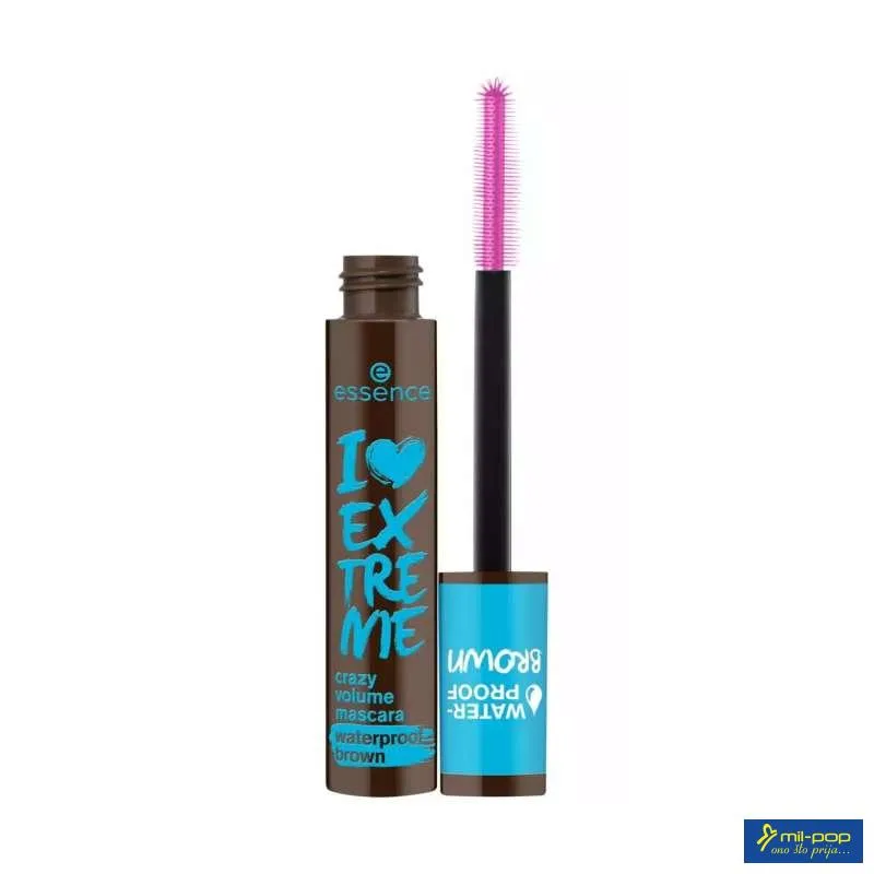 ESSENCE VODOOTPORNA MASKARA I LOVE EXTREME BROWN 01 