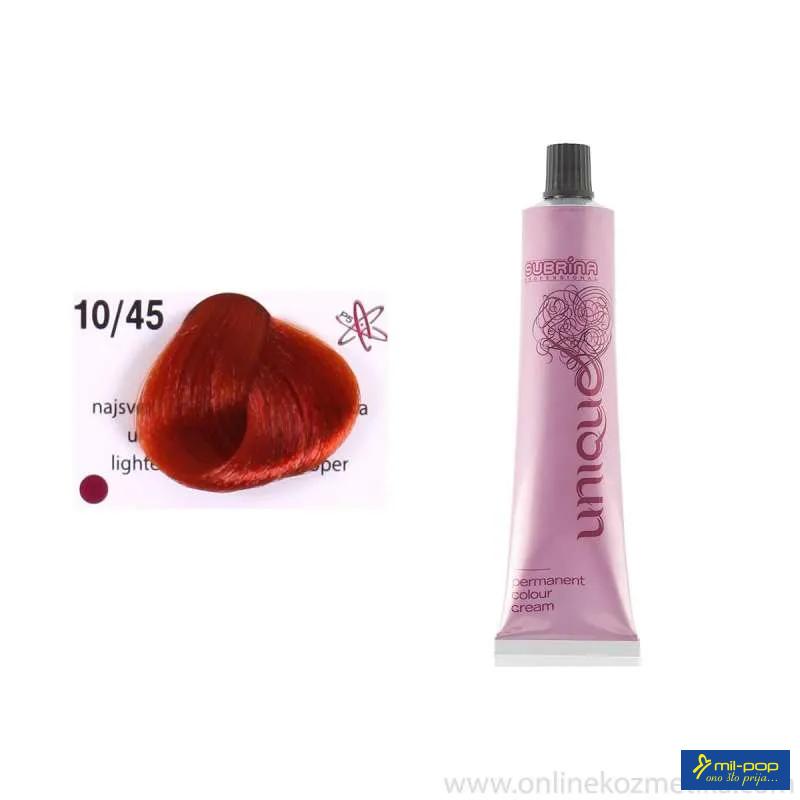 FARBA ZA KOSU PROFESSIONAL UNIQUE 10/45 LIGHTEST BLOND 100ML