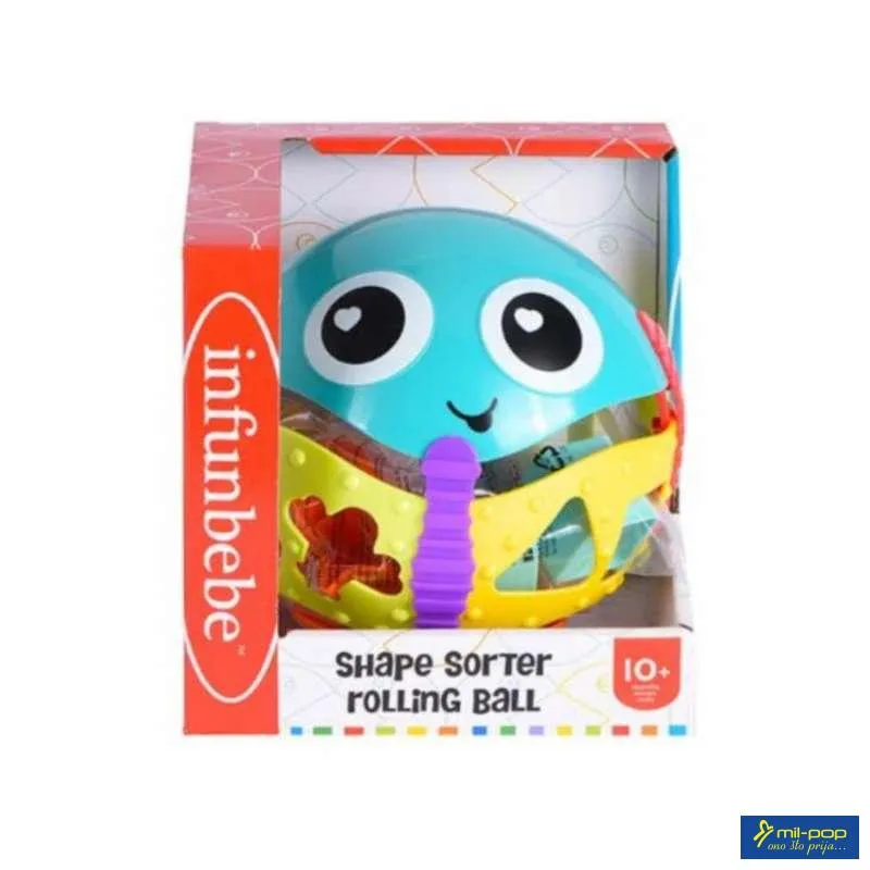 INFUNBEBE IGRAČKA ZA BEBE SORTER OBLIKA LOPTA 