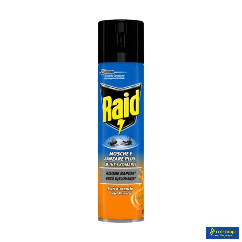 RAID SPREJ ZA LETEĆE INSEKTE POMORANDŽA 400ML
