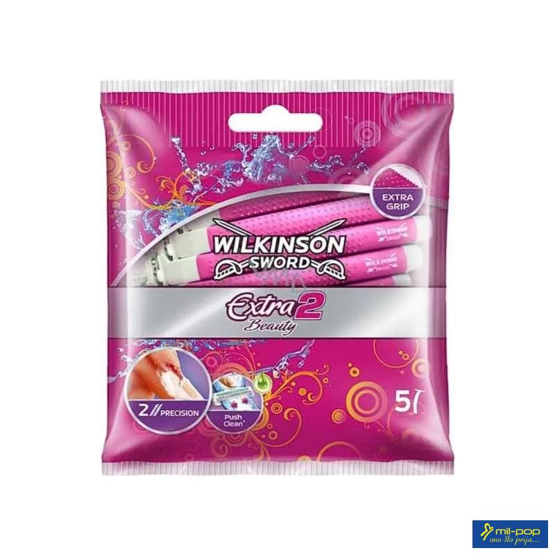 WILKINSON SWORD EXTRA 2 BEAUTY - JEDNOKRATNI BRIJAČI ZA ŽENE 5 KOMADA 
