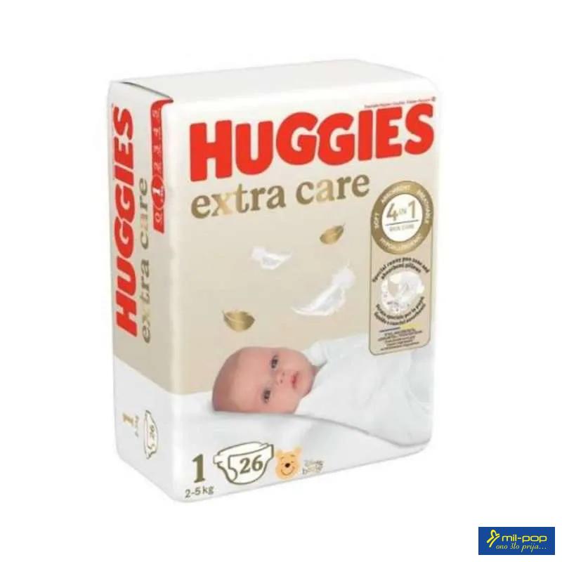 HUGGIES 1 EXTRA CARE 26 KOM 