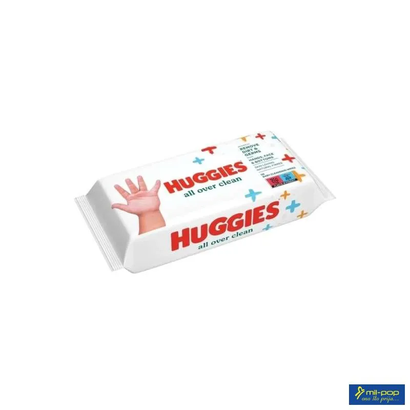 HUGGIES BW ALL OVER CLEAN 56 KOM VLAŽNE MARAMICE 