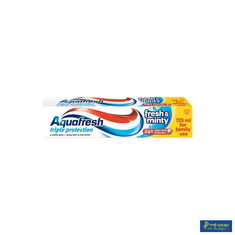 AQUAFRESH TRIPLE PROTECTION FRESH AND MINTY PASTA ZA ZUBE 125 ML 