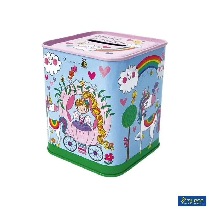 RE METALNA KASICA ZA NOVAC -MAKE A WISH LITTLE PRINCESS 