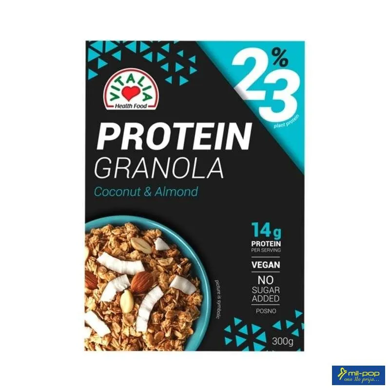 MUSLI GRANOLA PROTEIN SA KOKOSOM I BADEM 