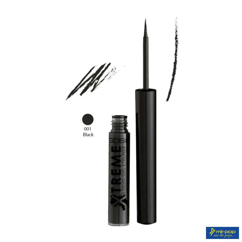 GOSH EYE LINER 001 XTREME LIQUID GEL 