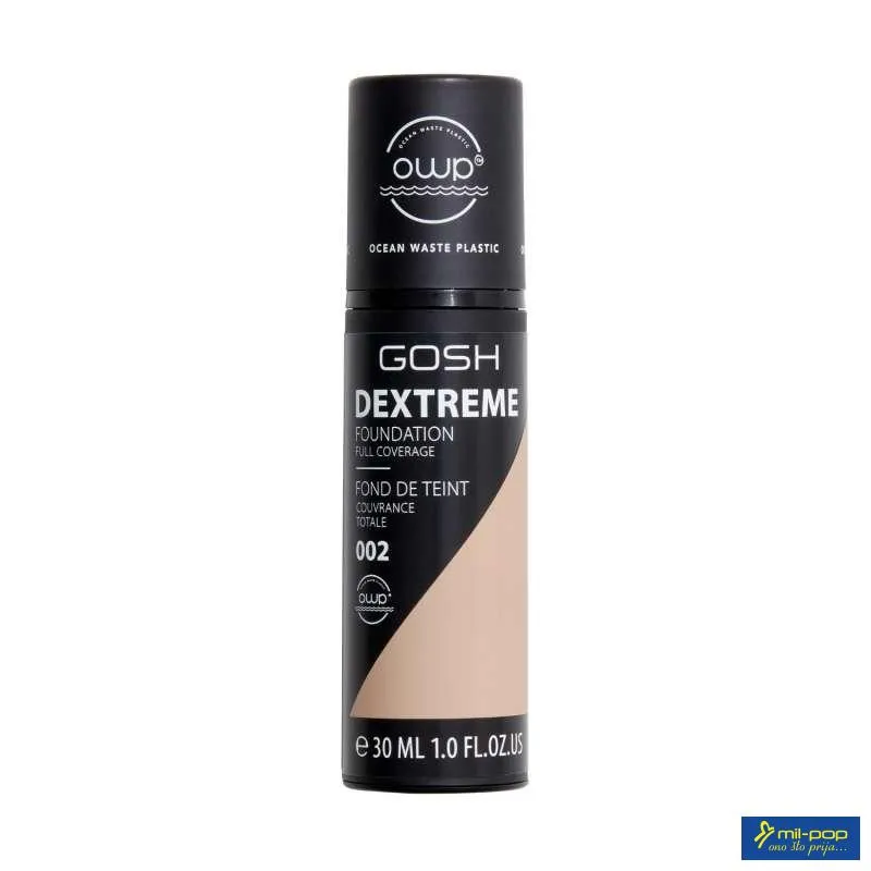 GOSH PUDER DEXTREME FULL COVERAGE 002 IVORY 30ML