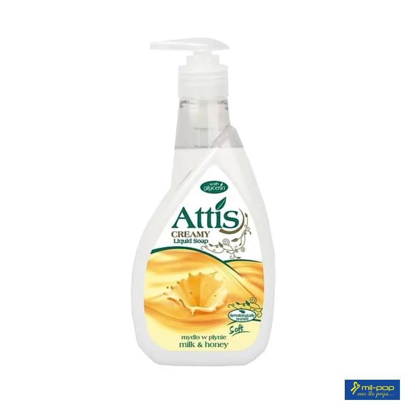 ATTIS CREAMY LIQUID SOAP MILK & HONEY 400ML 