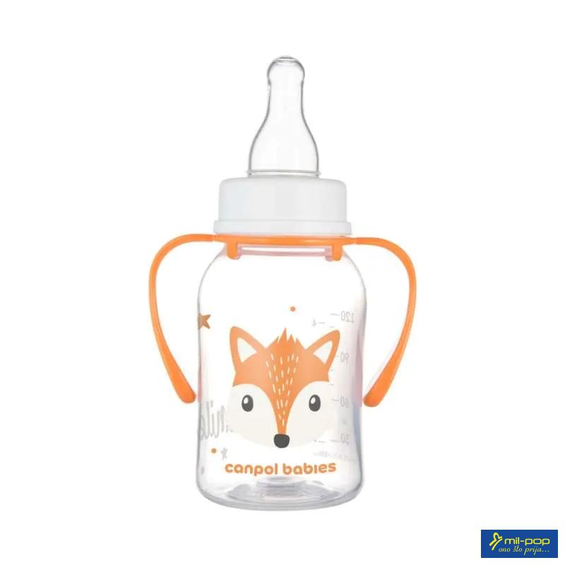 CANPOL BABIES FLAŠICA SA DRŠKOM 120ML ORANGE 