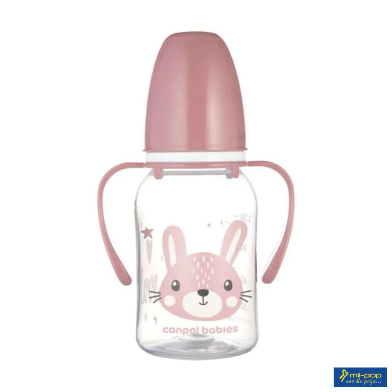 CANPOL BABIES FLAŠICA SA DRŠKOM 120ML PINK 