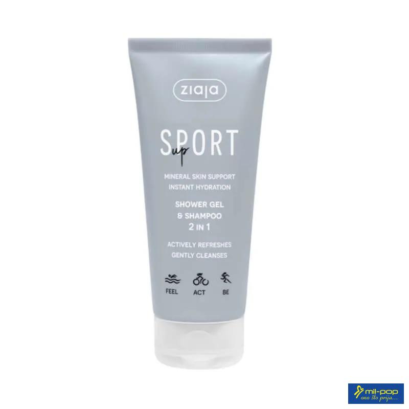 ZIAJA SPORTSKI GEL ZA TUSIRANJE I ŠAMPON 2IN1 200ML 