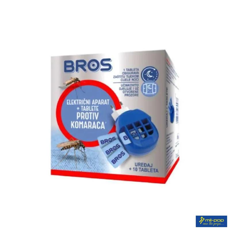BROS ELEKTRIČNI APARAT + TABLETE PROTIV KOMARACA 10KOM 